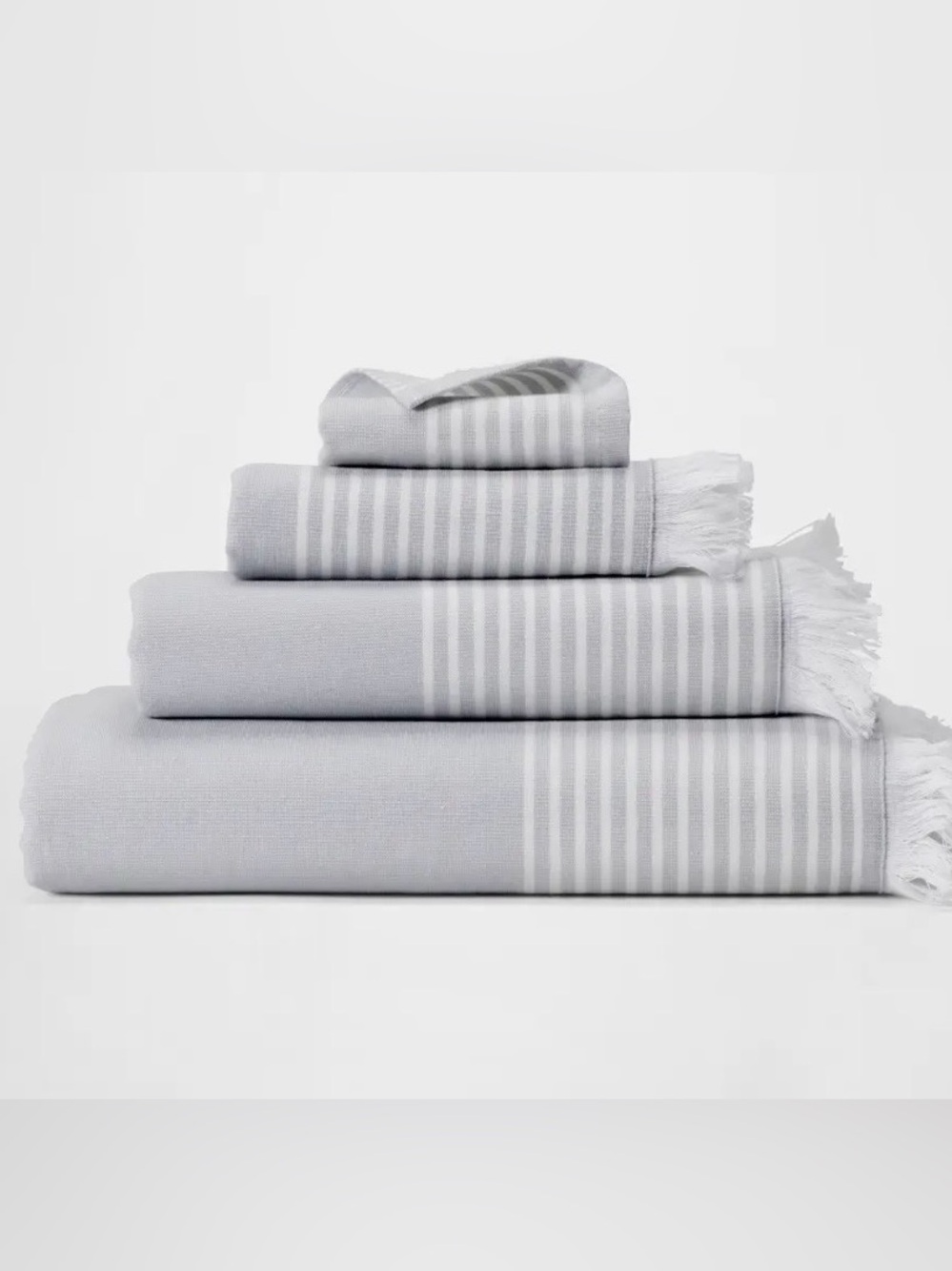 NWT - Silk & Snow Turkish Towels – 2 Bath Sheets + 2 Hand Towels